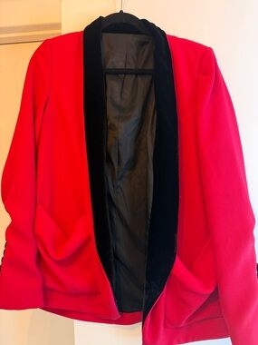 The Kooples pink Jacket with black velvet collar